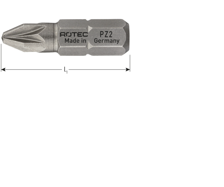Rotec Insertbit PZ1 1/4' - BASIC 25mm C6,3 