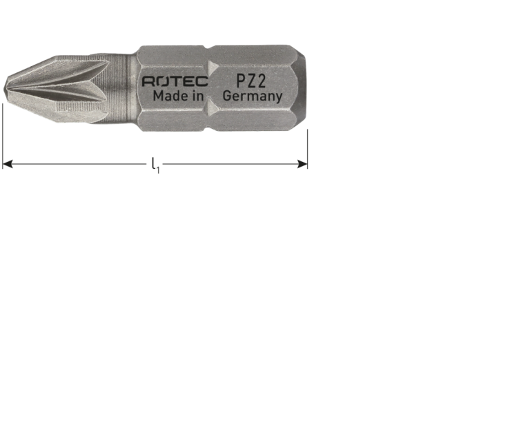 Rotec Insertbit PZ3 1/4' - BASIC 25mm C6,3 