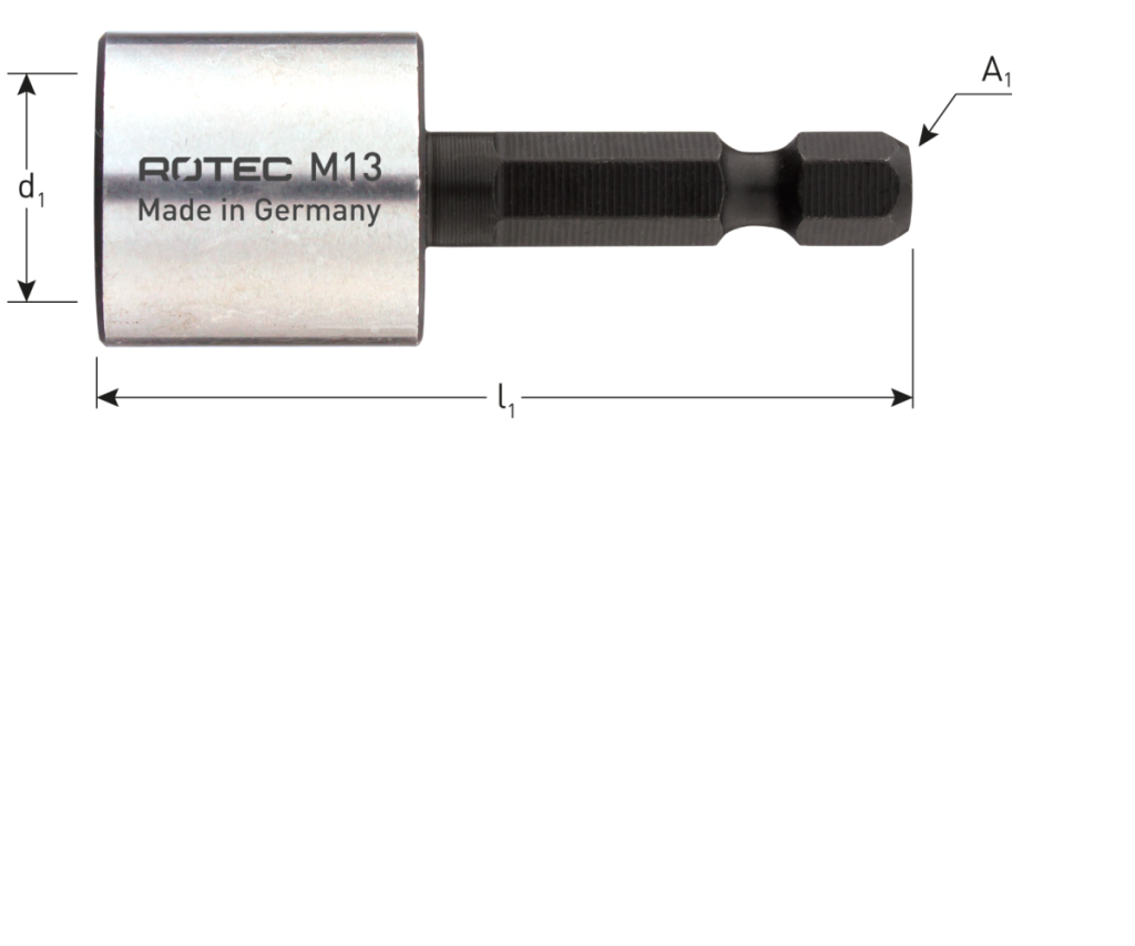 Rotec Magnetische Dopsleutel 1/4'- E6,3x50mm 8,0mm