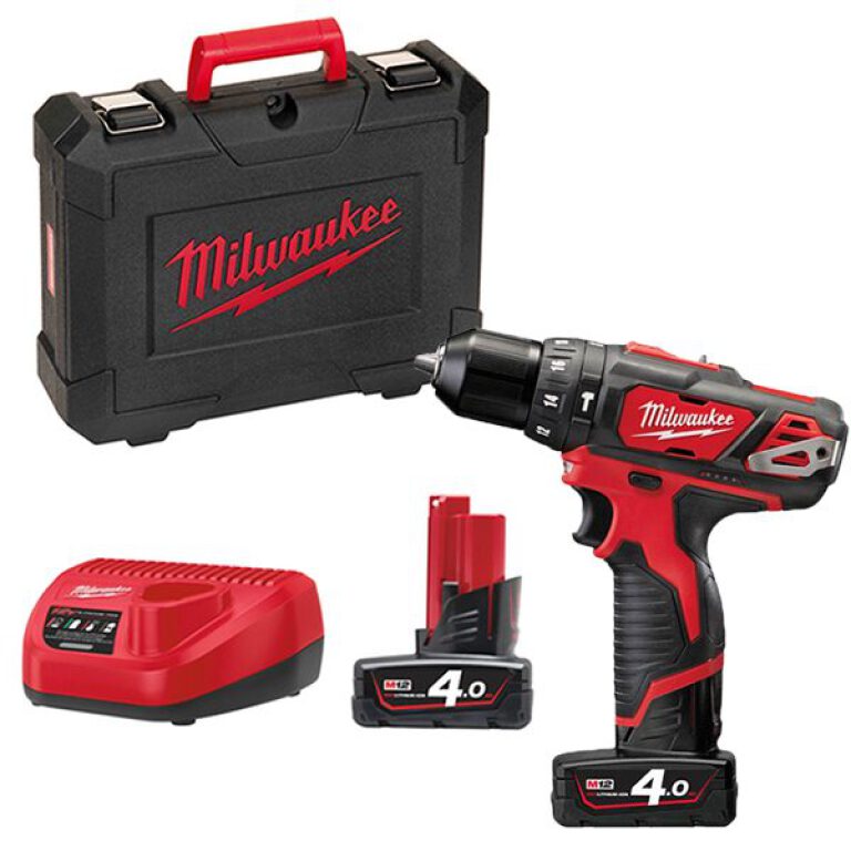 Milwaukee M12 BPD-402C Accu Subcompactslagboormachine 12V 4,0Ah in koffer
