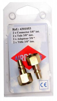 Airpress - 4301053 - Connector 3/8' in - 2 st. 