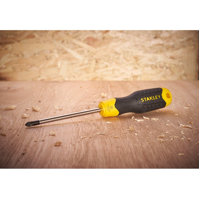 Stanley 0-64-940 Cushiongrip Schroevendraaier 2pt - 100mm