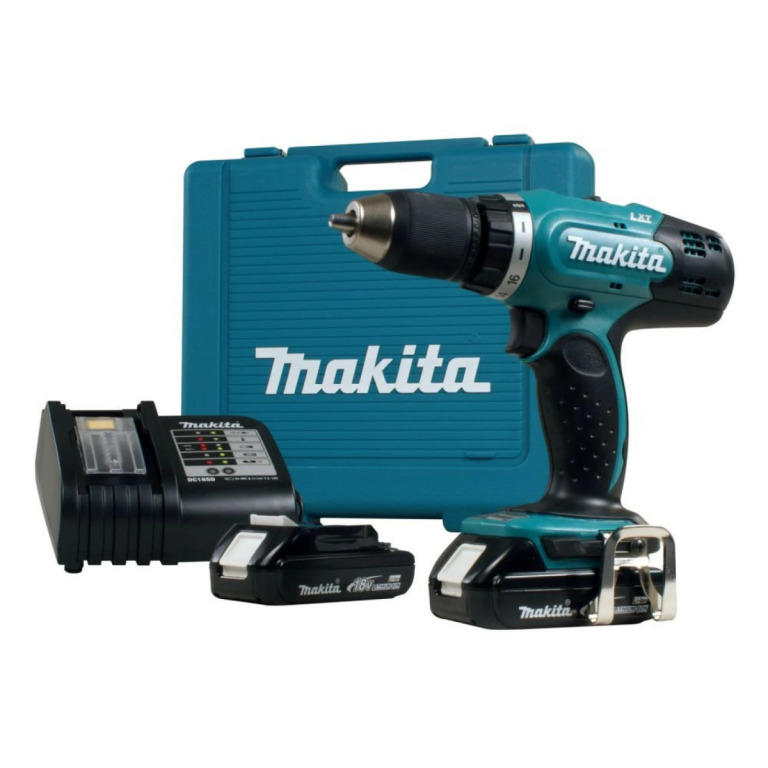 Makita DDF453 18V Li-Ion accu boor-/schroefmachine set (2x 1.5Ah accu) in koffer