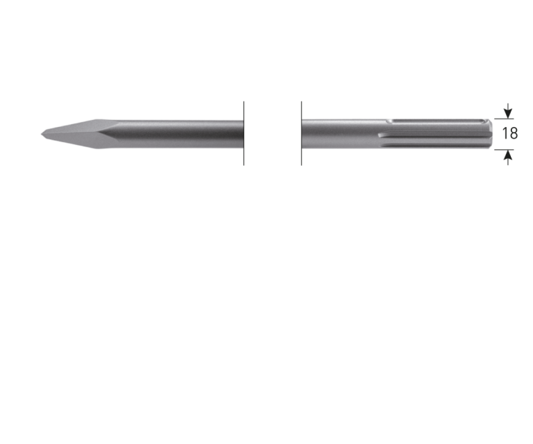 Rotec SDS-Max 160mm Punt Beitel