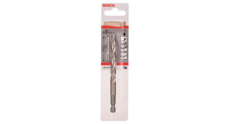 Bosch HSS Spiraal Boor Hout 8x117mm