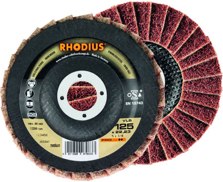 Rhodius PROline VLS fleece klepschijf, diameter [mm]: 125, boring [mm]: 22.23