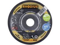 Rhodius 206163 TOPline lll XT10 Doorslijpschijf - Extra dun - 125 x 22,23 x 1mm - RVS/Staal 