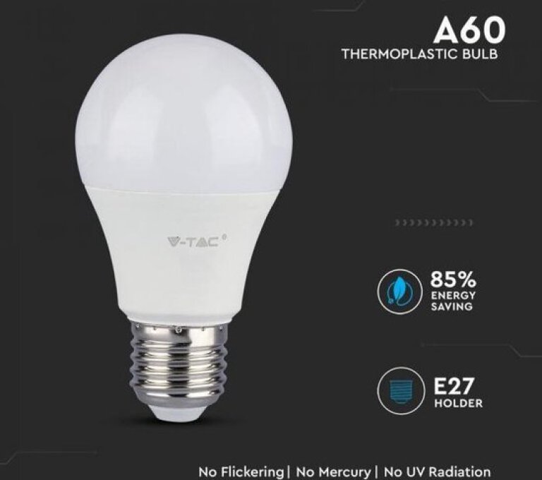 V-Tac LED A60 Bulb 9W E27 VT-2099